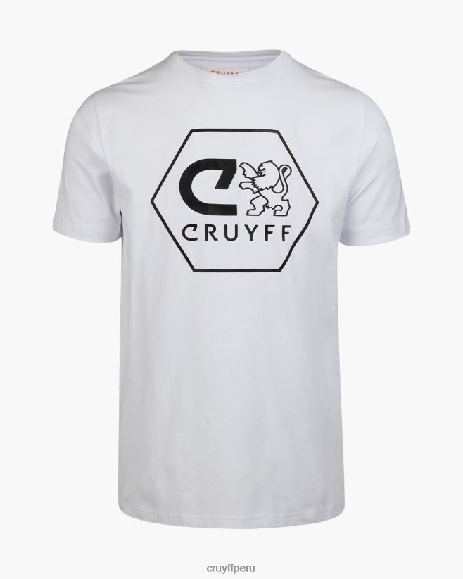 educación física Cruyff manuel tee blanco 42TR20590 hombres camiseta