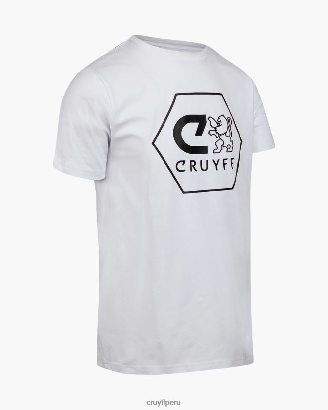 educación física Cruyff manuel tee blanco 42TR20590 hombres camiseta