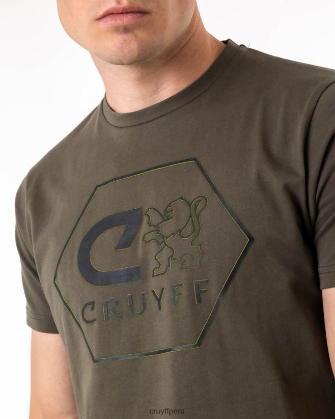educación física Cruyff manuel tee verde 42TR20591 hombres camiseta