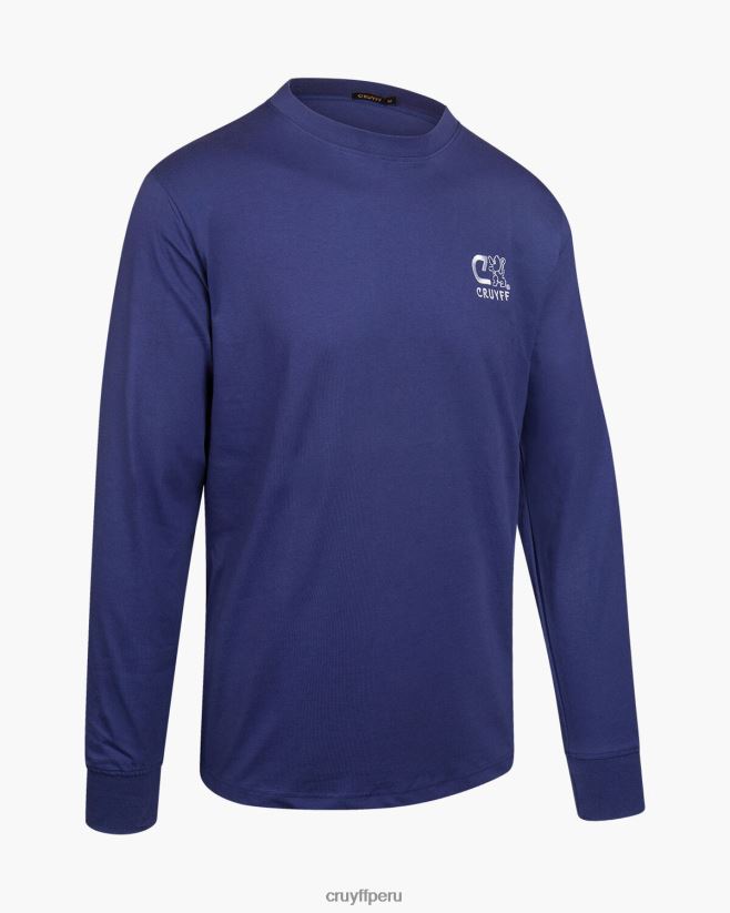 educación física Cruyff Ámsterdam raro azul 42TR20857 hombres camiseta