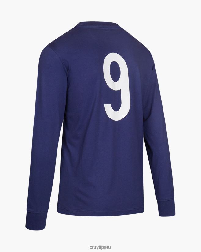 educación física Cruyff Ámsterdam raro azul 42TR20857 hombres camiseta