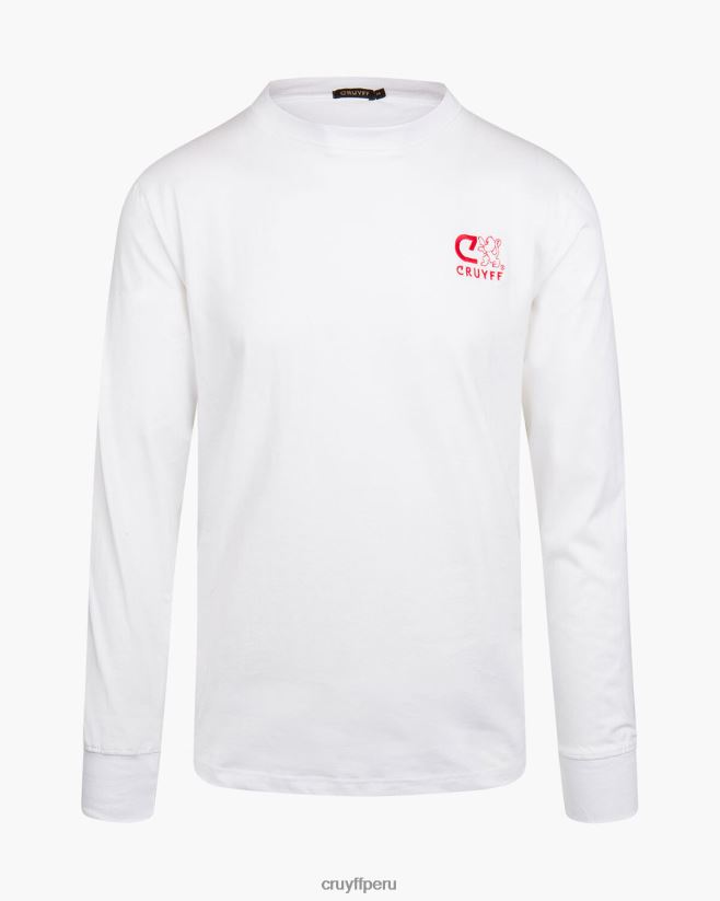 educación física Cruyff Ámsterdam raro blanco 42TR20858 hombres camiseta