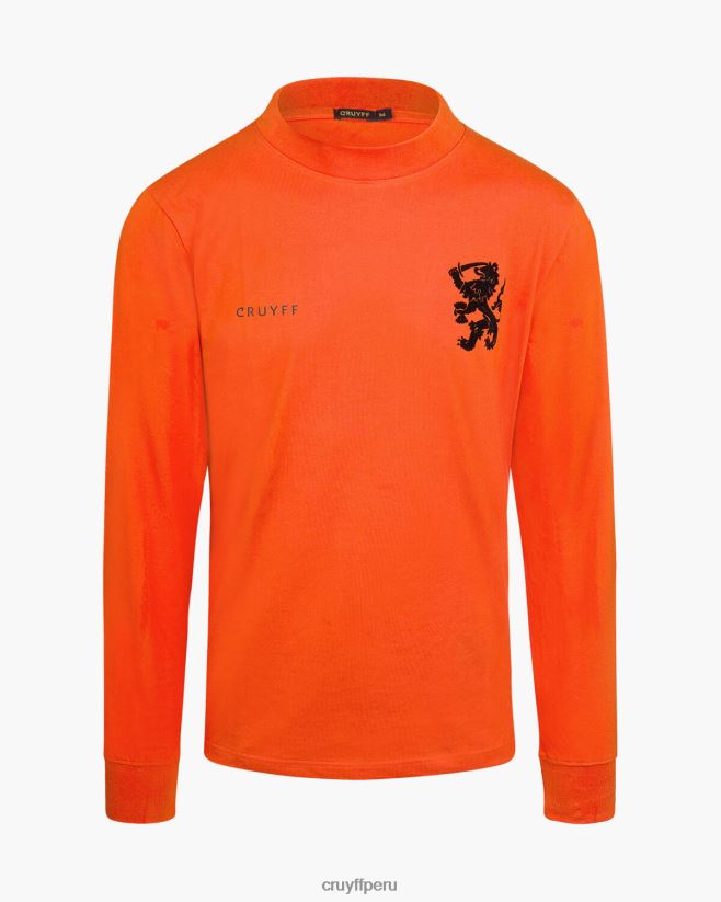 educación física Cruyff olanda 1973 naranja 42TR20880 hombres camiseta