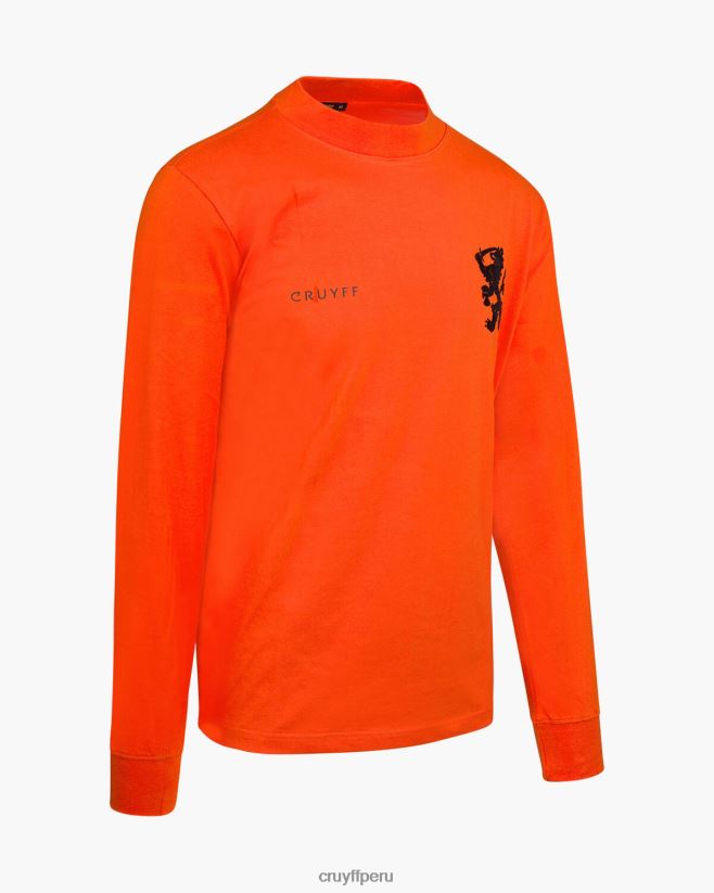 educación física Cruyff olanda 1973 naranja 42TR20880 hombres camiseta