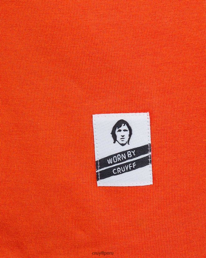 educación física Cruyff olanda 1973 naranja 42TR20880 hombres camiseta