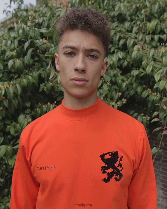 educación física Cruyff olanda 1973 naranja 42TR20880 hombres camiseta