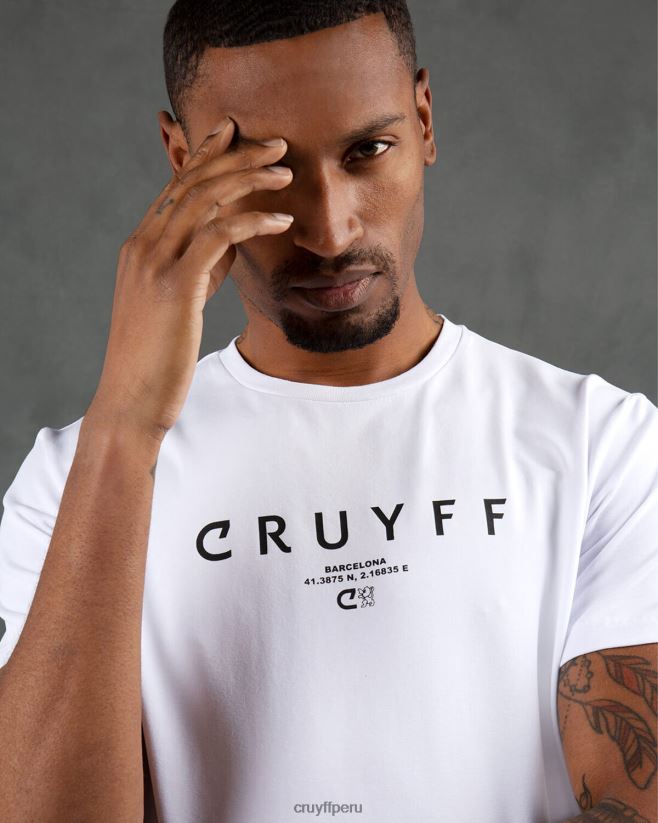 educación física Cruyff pack ciudad tee bcn blanco 42TR20645 hombres camiseta