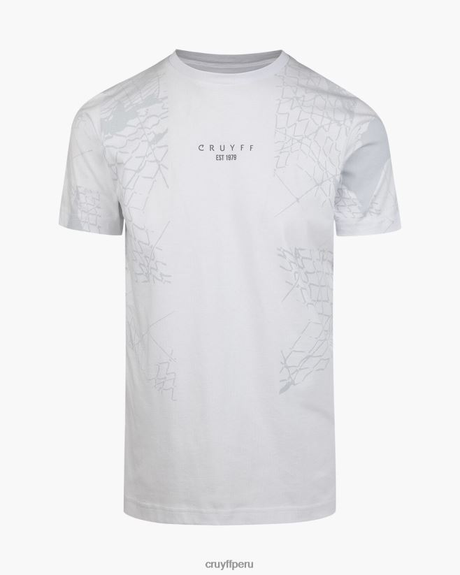 educación física Cruyff rafael camiseta blanco 42TR20395 hombres camiseta
