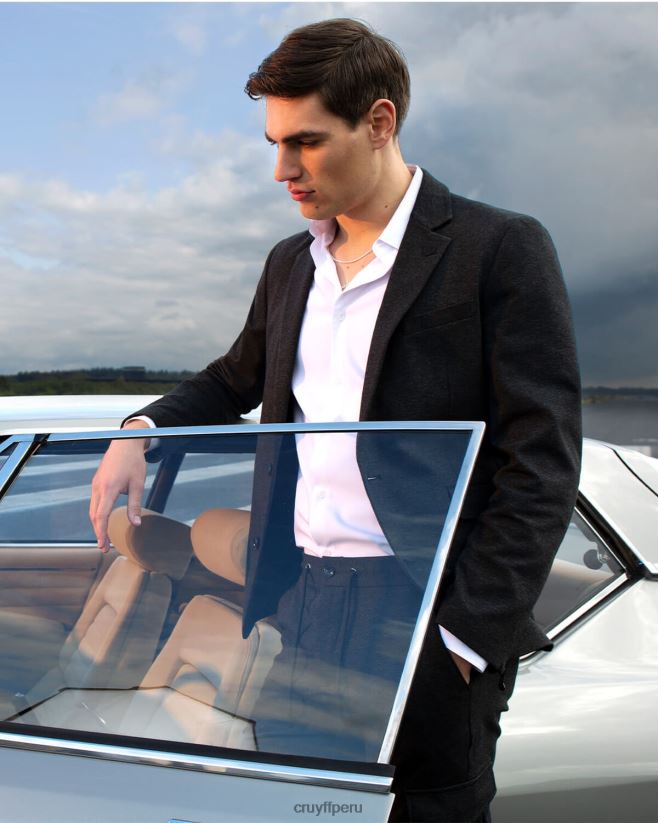 educación física Cruyff chaqueta domenec gris 42TR20767 hombres chaqueta de sport