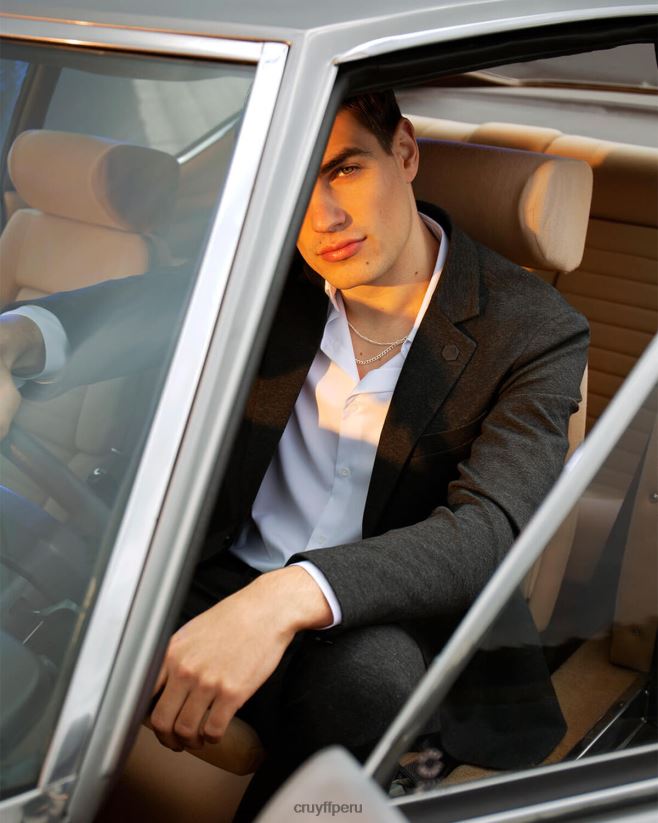 educación física Cruyff chaqueta domenec gris 42TR20767 hombres chaqueta de sport