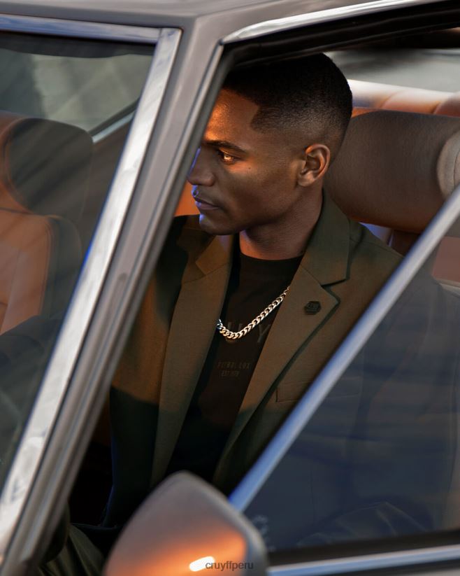 educación física Cruyff chaqueta domenec verde 42TR20768 hombres chaqueta de sport