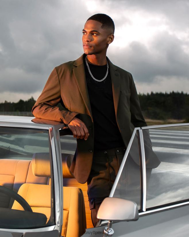 educación física Cruyff chaqueta domenec verde 42TR20768 hombres chaqueta de sport