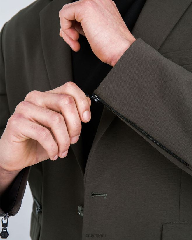 educación física Cruyff chaqueta domenec verde 42TR20768 hombres chaqueta de sport