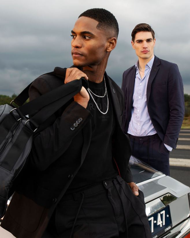 educación física Cruyff chaqueta segura negro 42TR20769 hombres chaqueta de sport