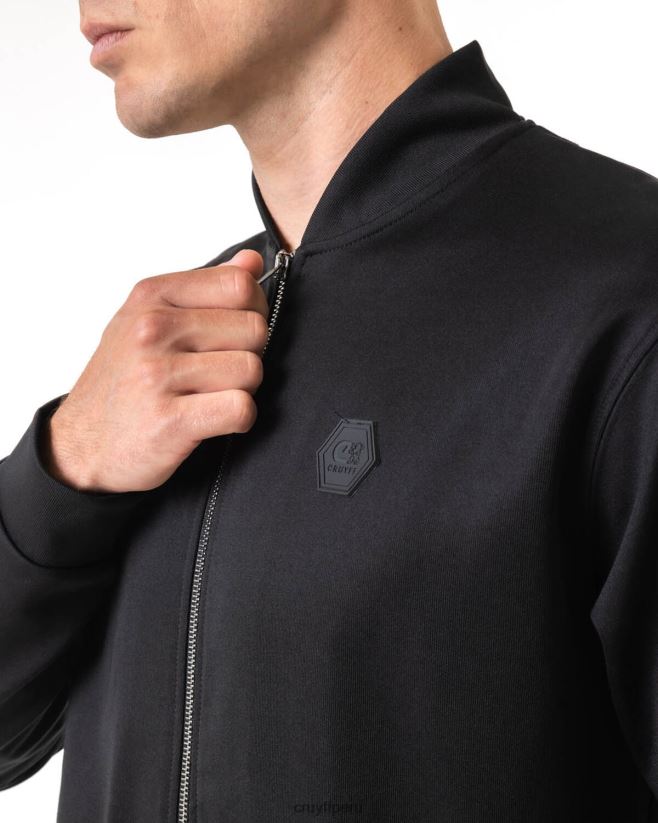 educación física Cruyff bombardero culebra negro 42TR20402 hombres chaqueta