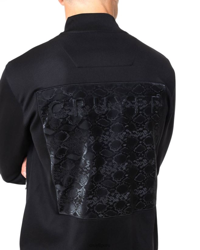 educación física Cruyff bombardero culebra negro 42TR20402 hombres chaqueta