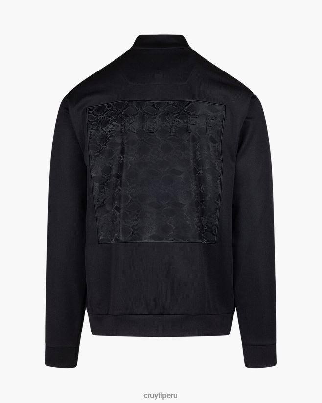 educación física Cruyff bombardero culebra negro 42TR20402 hombres chaqueta