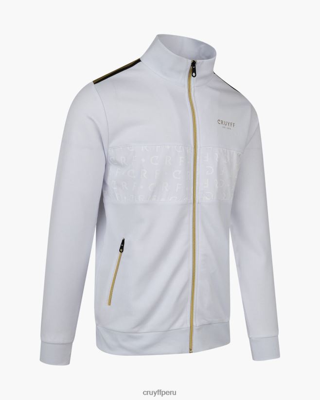 educación física Cruyff camiseta de chándal gregorio Oro blanco 42TR2034 hombres chaqueta