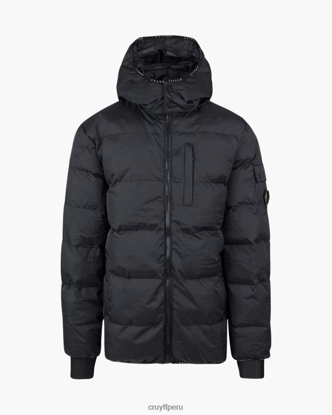 educación física Cruyff chaqueta acolchada galvez negro 42TR20763 hombres chaqueta