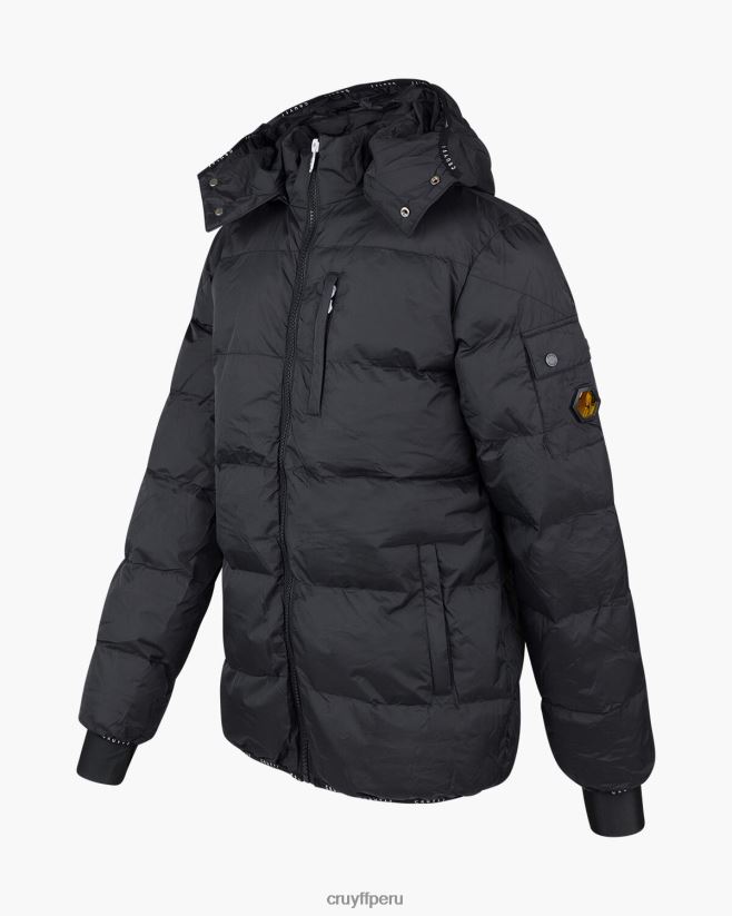 educación física Cruyff chaqueta acolchada galvez negro 42TR20763 hombres chaqueta