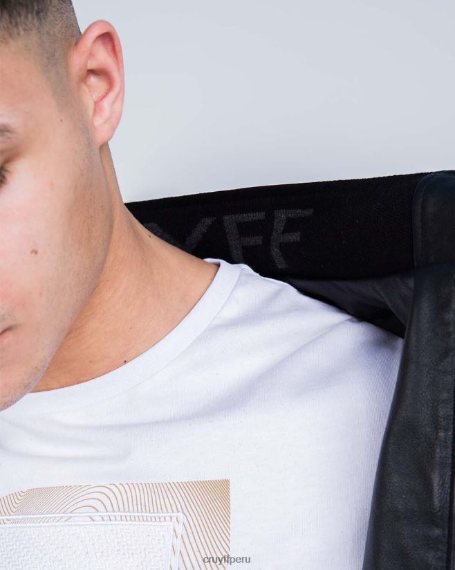 educación física Cruyff chaqueta harrington de cuero dante negro 42TR20684 hombres chaqueta