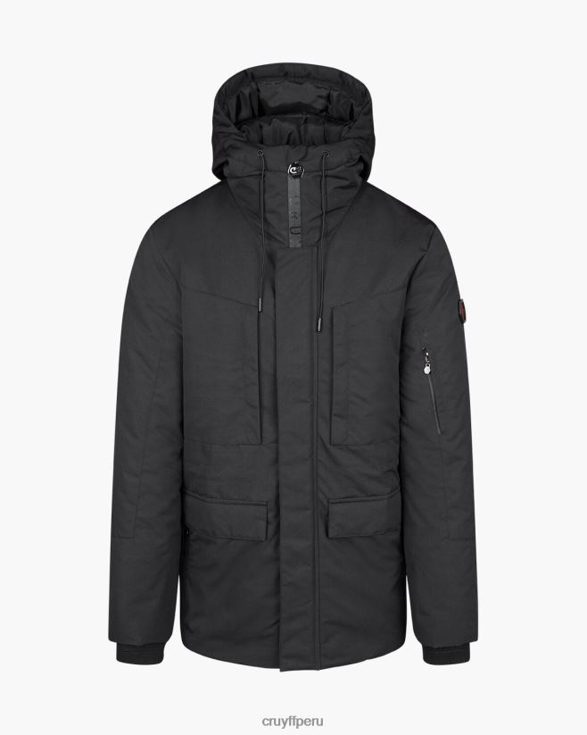 educación física Cruyff chaqueta parka romana negro 42TR20833 hombres chaqueta