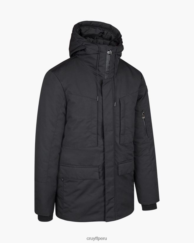 educación física Cruyff chaqueta parka romana negro 42TR20833 hombres chaqueta