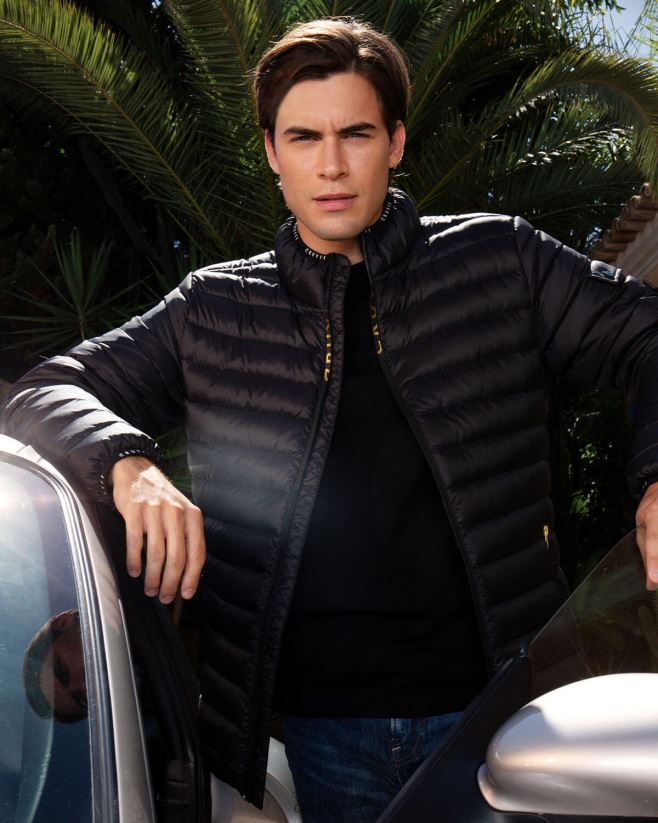 educación física Cruyff chaqueta perdu negro 42TR20475 hombres chaqueta