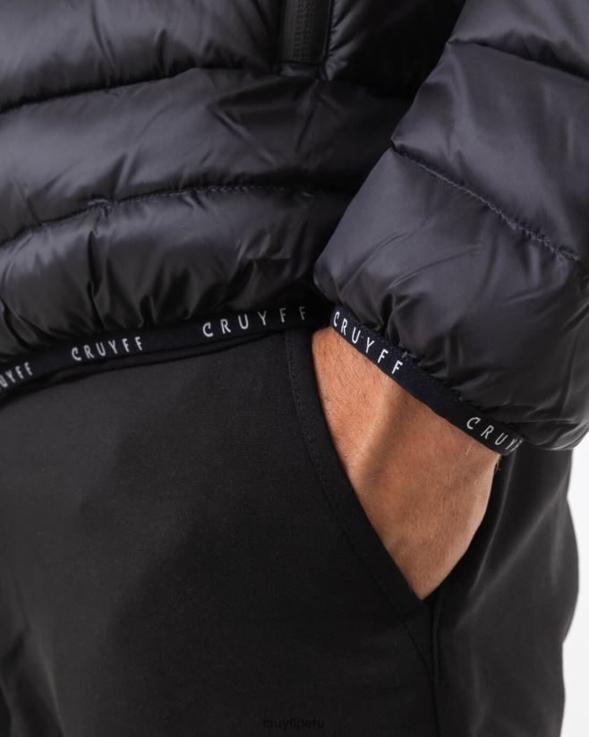 educación física Cruyff chaqueta perdu negro 42TR20475 hombres chaqueta