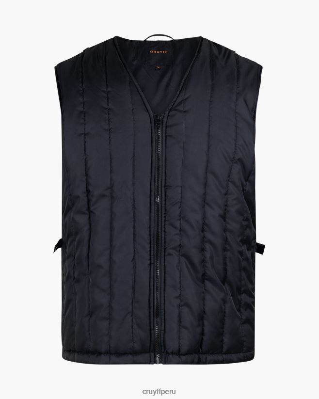 educación física Cruyff parka naranco negro 42TR20460 hombres chaqueta