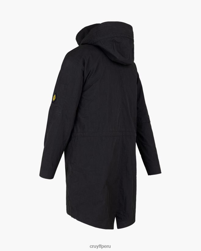 educación física Cruyff parka naranco negro 42TR20460 hombres chaqueta