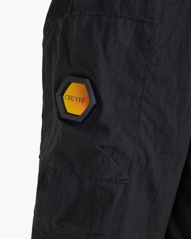 educación física Cruyff parka naranco negro 42TR20460 hombres chaqueta