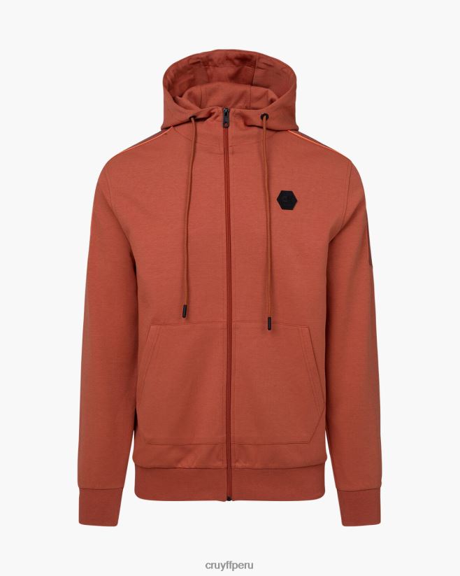 educación física Cruyff parte superior de la pista de ayuda marrón desierto 42TR20226 hombres chaqueta