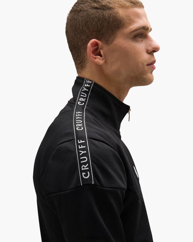 educación física Cruyff parte superior de la pista de valentini negro 42TR20913 hombres chaqueta