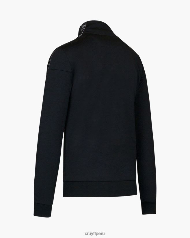 educación física Cruyff parte superior de la pista de valentini negro 42TR20913 hombres chaqueta