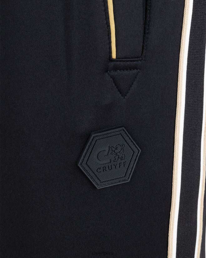 educación física Cruyff pantalón con cremallera santino negro 42TR20377 hombres pantalones
