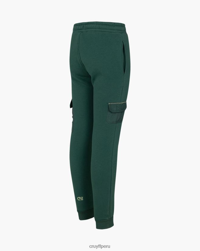educación física Cruyff pantalón cortapelos verde oscuro 42TR201175 hombres pantalones