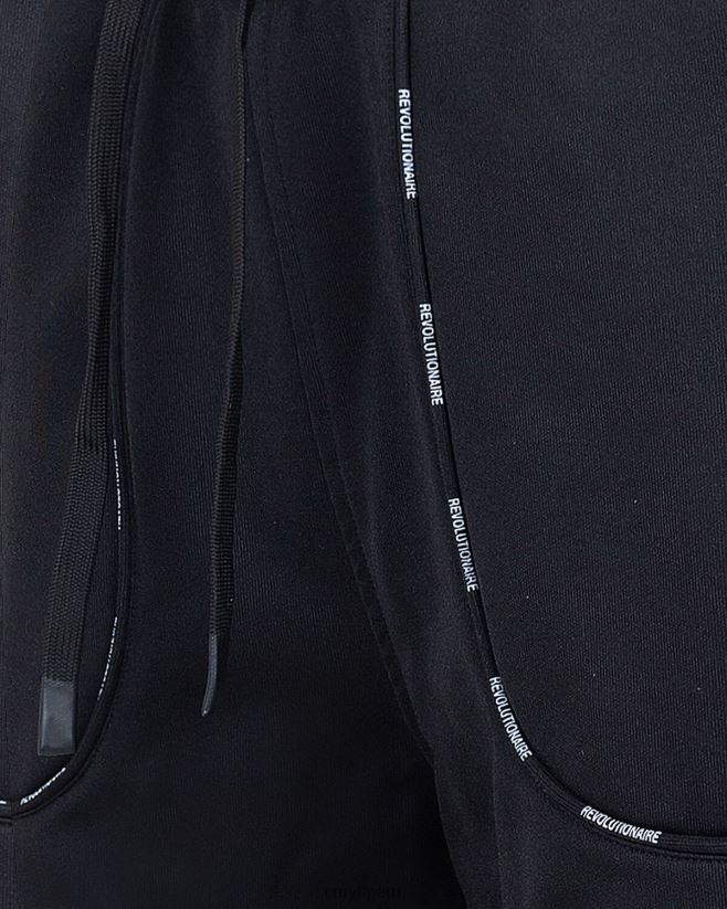 educación física Cruyff pantalón de chándal revolución negro 42TR20456 hombres pantalones