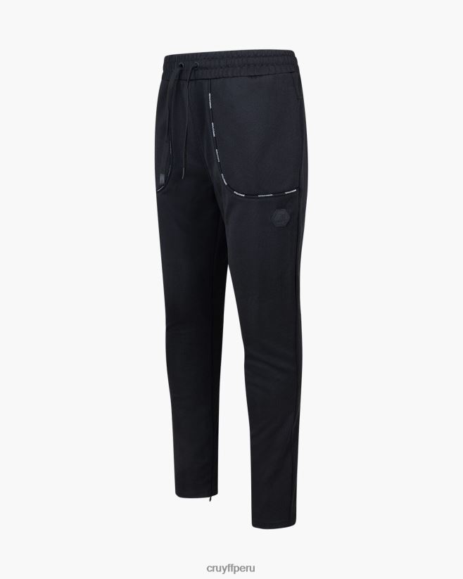 educación física Cruyff pantalón de chándal revolución negro 42TR20456 hombres pantalones