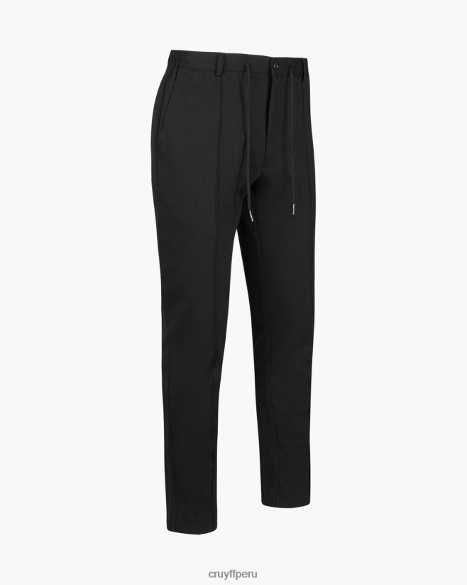 educación física Cruyff pantalon seguro negro 42TR20774 hombres pantalones