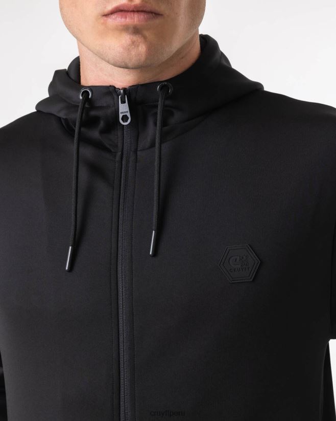 educación física Cruyff amare fz-parte superior negro 42TR20427 hombres sudadera