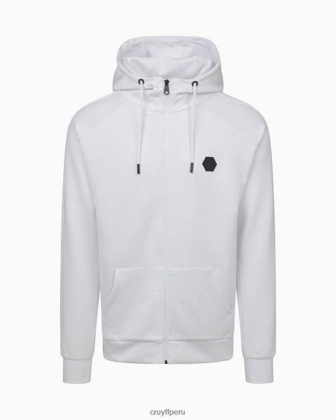 educación física Cruyff capucha axel scuba zt blanco 42TR20109 hombres sudadera