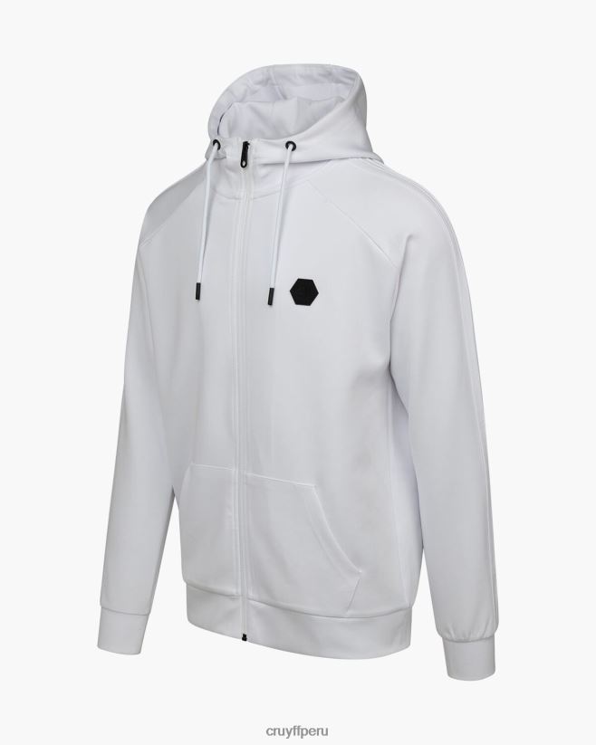educación física Cruyff capucha axel scuba zt blanco 42TR20109 hombres sudadera