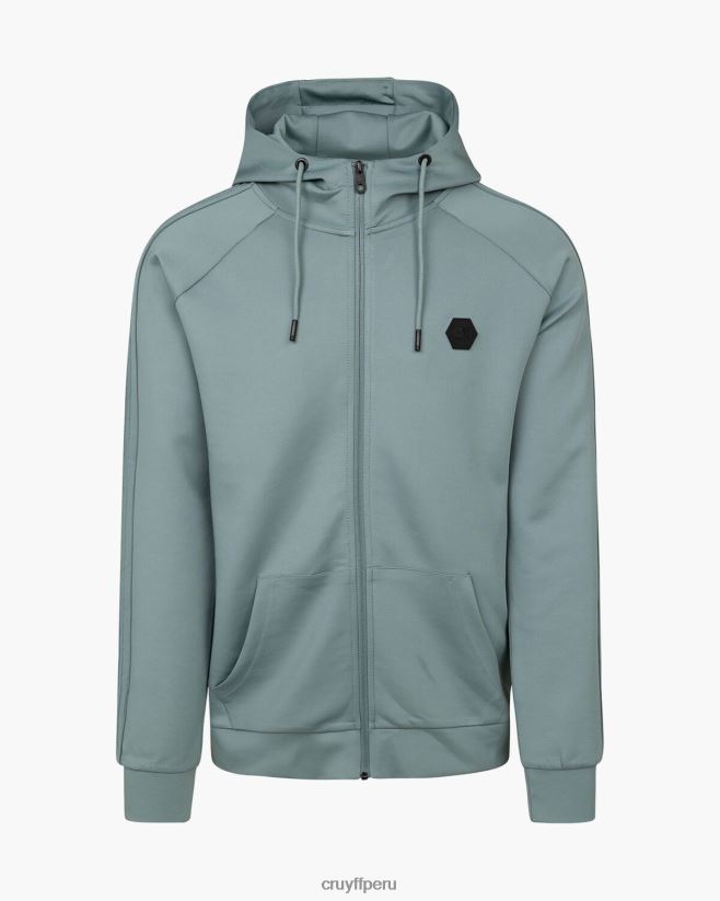 educación física Cruyff capucha axel scuba zt plomo azul 42TR20110 hombres sudadera