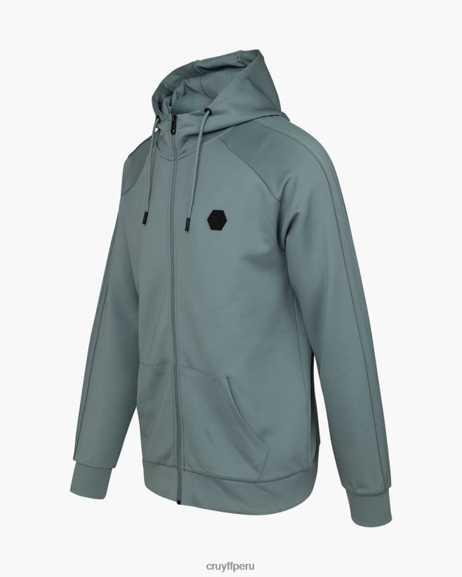 educación física Cruyff capucha axel scuba zt plomo azul 42TR20110 hombres sudadera