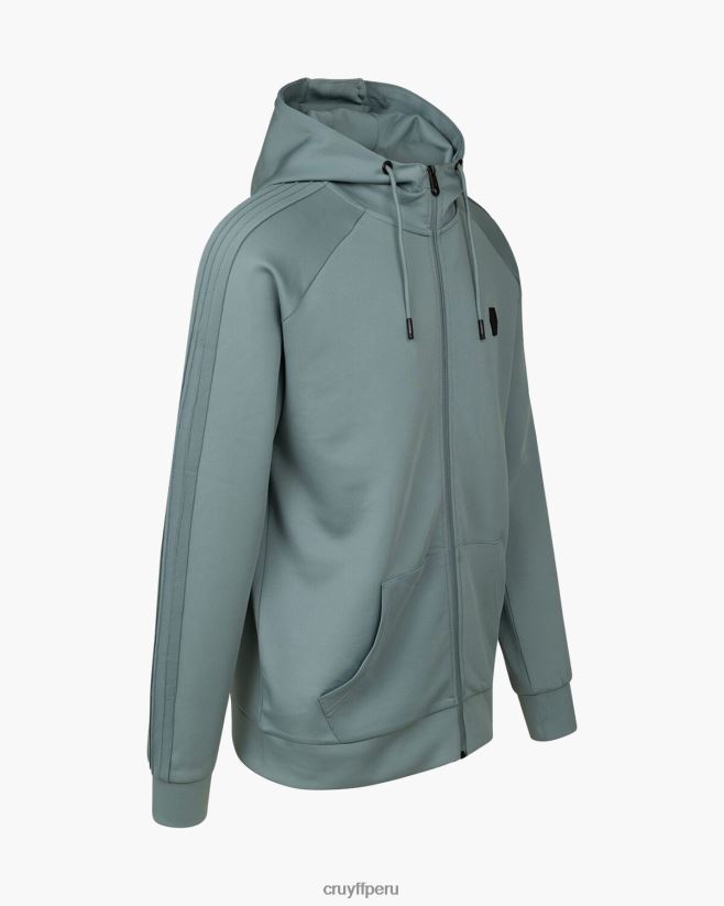 educación física Cruyff capucha axel scuba zt plomo azul 42TR20110 hombres sudadera