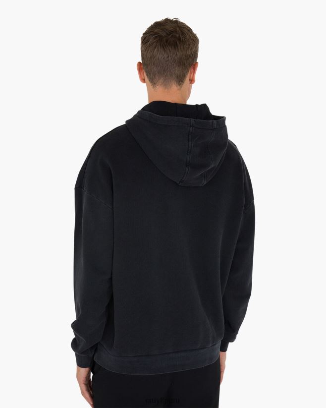 educación física Cruyff capucha victoria negro 42TR20775 hombres sudadera