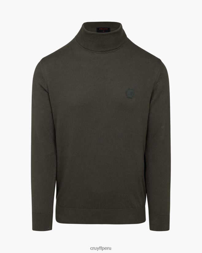 educación física Cruyff cuello de tortuga basco verde 42TR20351 hombres suéter