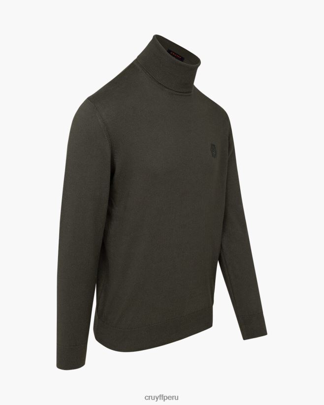 educación física Cruyff cuello de tortuga basco verde 42TR20351 hombres suéter