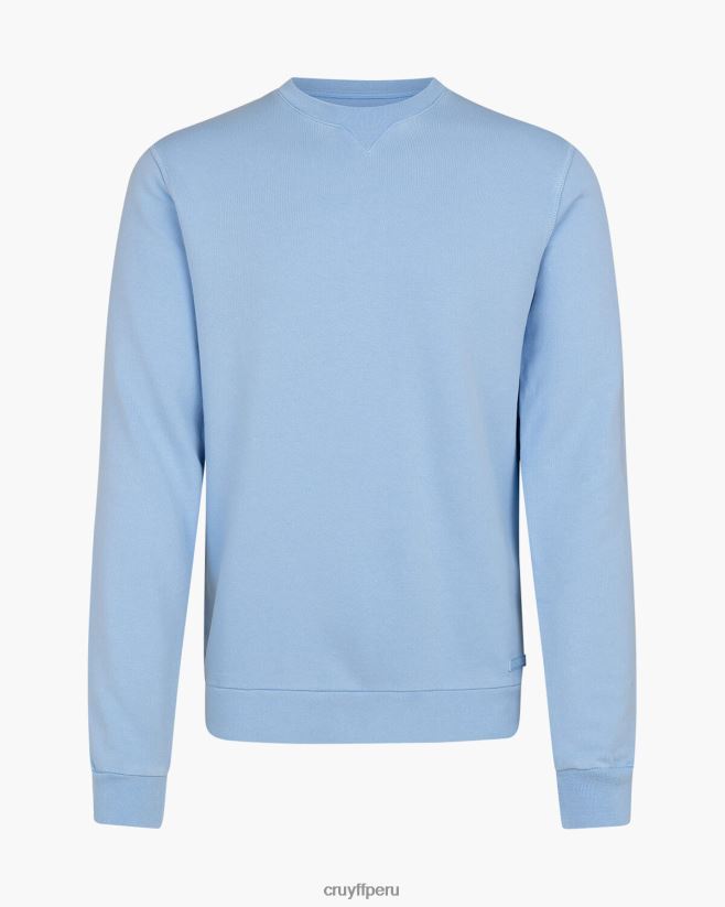 educación física Cruyff eduardo cuello redondo azul 42TR20660 hombres suéter